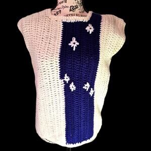 Hand knit Sweater vest. Size S/M